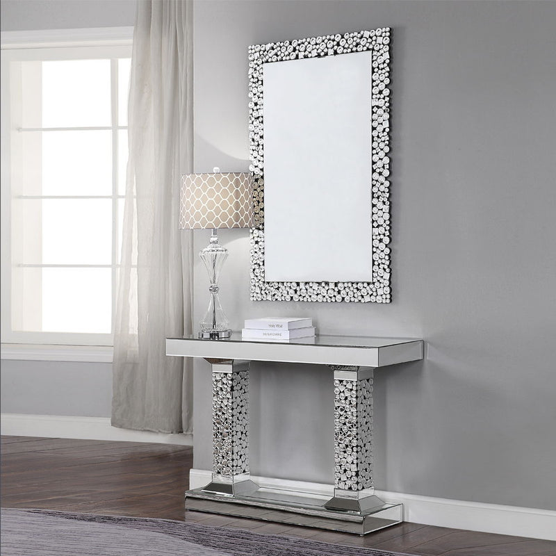 Kachina - Accent Table - Mirrored & Faux Gems - Atlantic Fine Furniture Inc