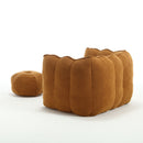 Soft Chenille Bean Bag Chair With High Resilient Foam