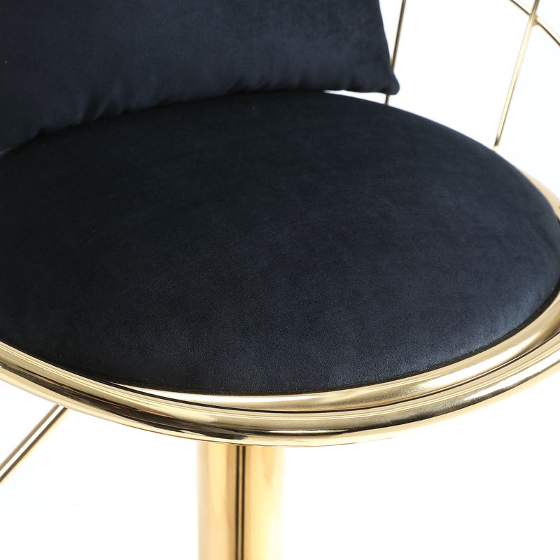 Unique Design Bar Chair, 360 Degree Rotation, Adjustable Height, Suitable For Dining Room And Bar