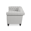 Chesterfield Style 3 Seater Sofa With Deep Button Tufting