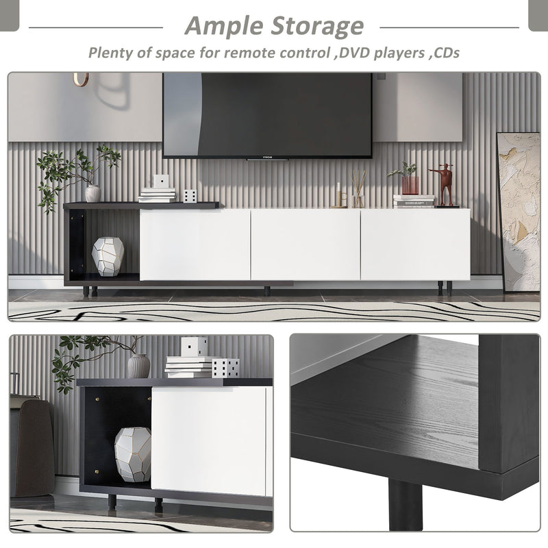 Modern Stylish Extendabletv Stand TV Cabinet For 80" TV