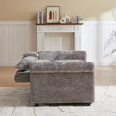 Loveseat Sofa Bed, Pull - Out Couch Sleeper & 2 Pillows