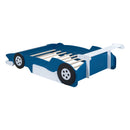 Race Car-Shaped Platform Bed With Wheels