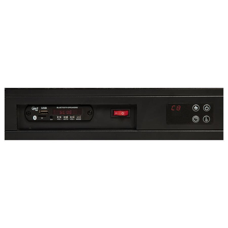 Preston - Upholstered Audio Flame Visualizer Bed