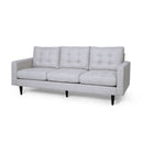 Jenny - Contemporary Tufted Fabric 3 Seater Sofa