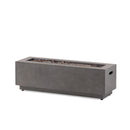 Modern Rectangular Iron Fire Pit 50,000 Btu