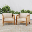 Kirkby - Bohemian Outdoor Patio Cushioned Arm Chair