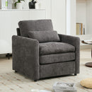 Cozy Upholstered Plush Cushion Armchair For Living Room
