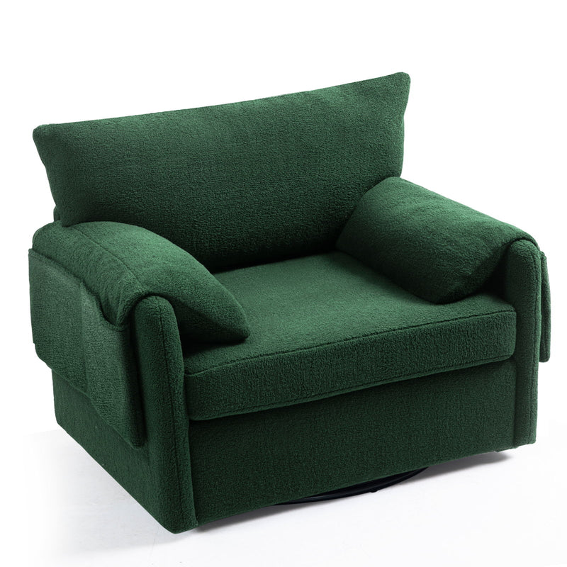 Oversized Swivel Armchair Modern Chair & Single Sofa Lounge, Comfortable Seating For Living Room