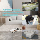 Modular Corner Sofa With Soft Linen Fabric