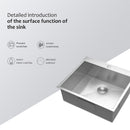 Stainless Steel Drop In Kitchen Sink, Topmount