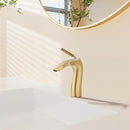 Contemporary Single Handle Lavatory Basin Sink Faucet Brass