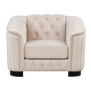 Upholstered 3 Piece Sofa Set With Legs
