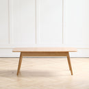 Low Table, Coffee Table With Storage Shelf - Natural