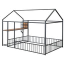 House Frame With Desk, Shelves, Power Outlets And USB Ports