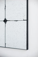 Traditional Decor Style Antique Glass Panel Mirror, Wall Mirror For Bathroom Entryway Console Lean Against Wall