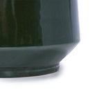 Ceramic Flowerpot, Planter For Patio, Garden, Windowsill (Set of 3) - Antique Green