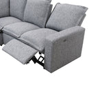 Power Recline Sectional - Gray