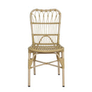 Outdoor Wicker Patio Dining Chairs Set With Durable Frame And Rattan Weave