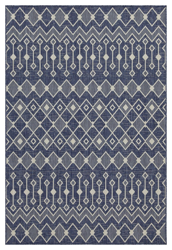 Sunshine - 5'3" X 7'3" Indoor & Outdoor Area Rug Polypropylene - Blue