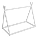 Wood Tent Bed For Kids, Montessori Style Low - Floor Bed, House-Shape Tent Bed Frame