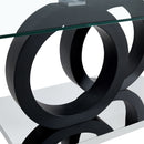 Contemporary Style Glass Top Coffee Table