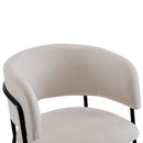 Modern Upholstered Arm Dining Chair Set