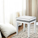 Lotus - 20" End Table - Mirrored & Faux Ice Cube Crystals