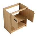 Modern Bathroom Vanity With Ceramic Sink, Freestanding Cabinet, Soft Closing Doors