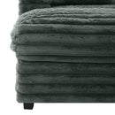 Plush Oversized Double Chaise Lounge Sofa Bed With USB Ports And Cup Holders