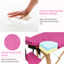 Massage Table Portable Massage Bed Lash Bed With Carrying Case Spa Table Height Adjustable, Salon Bed Face Cradle Bed - Rose