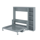 Sturdy Murphy Bed With Desk And Bookshelf