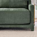 Stylish Sofa With Ottoman And Lumbar Pillows, Ergonomic Design