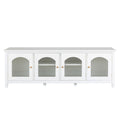 StylishTVcabinet Entertainment CenterTV Stand, TVconsoletable, Media Console, Solidwood Frame, Changhong Glass Door, Metal Handle