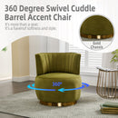 360 Degree Swivel Cuddle Barrel Accent Sofa Chair