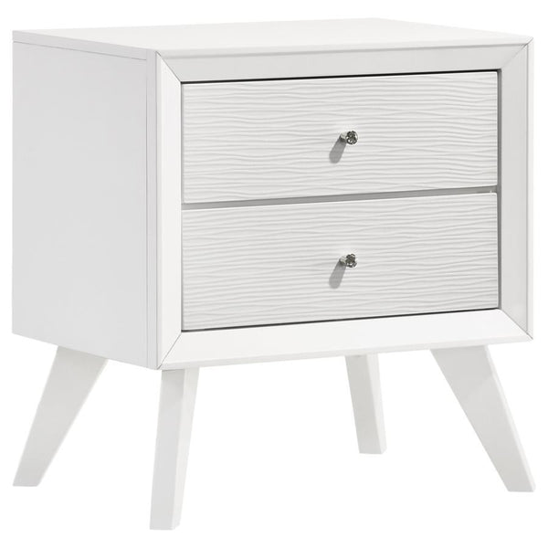 Janelle - 2-Drawer Nightstand - White