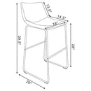 Michelle - Upholstered Armless Chair (Set of 2)