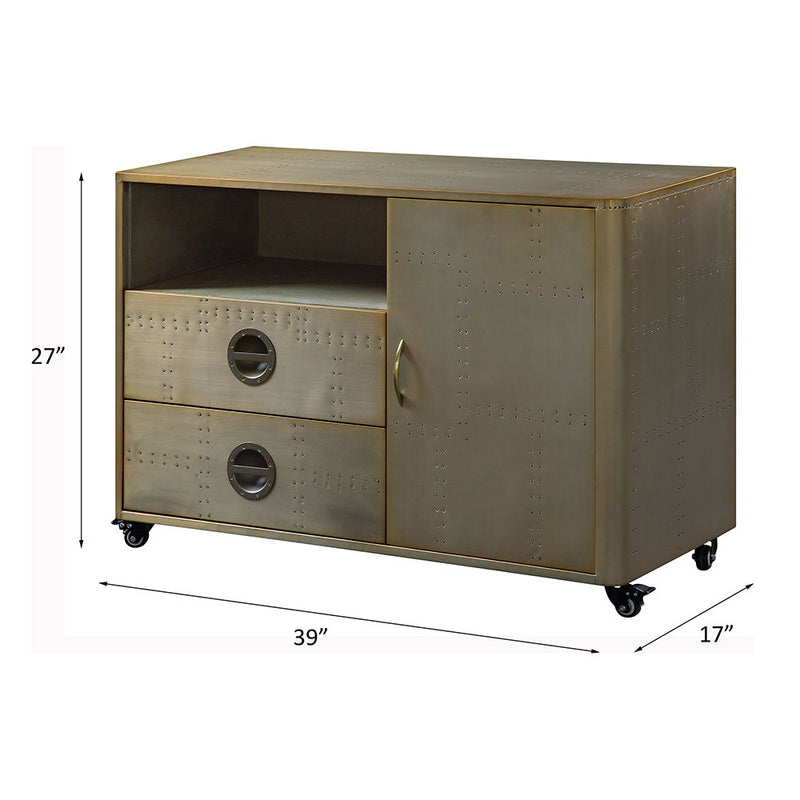 Jennavieve - Cabinet - Gold Aluminum