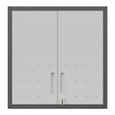 Metal Wall Mounted Tool Storage Cabinet With 2 Locking Doors, Adjustable Shelf, And Drawer