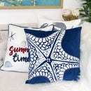 Seastar Starfish Pillow Cover - Indigo