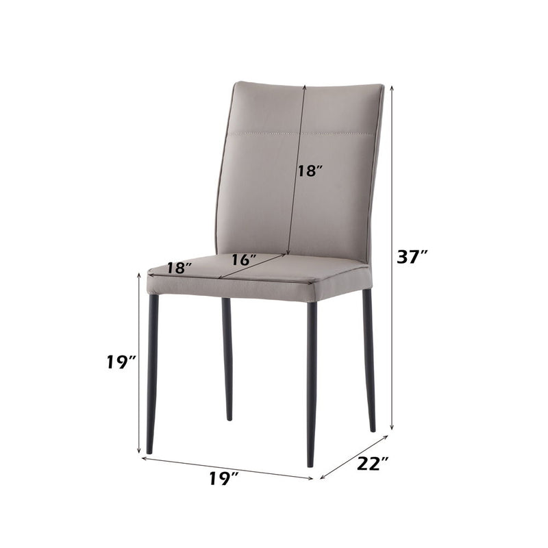 Rashard - Side Chair (Set of 2) - Smoky & Black