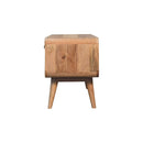 Reverse Curve Media Unit - Oak