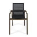 Belfast - Dining Chair With Acacia Wood Frame And Mesh Seating (Set of 2)