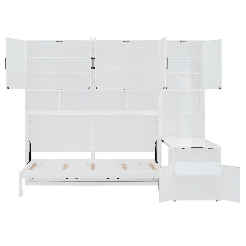 Murphy Wall Bed With Closet, Drawers & Desk