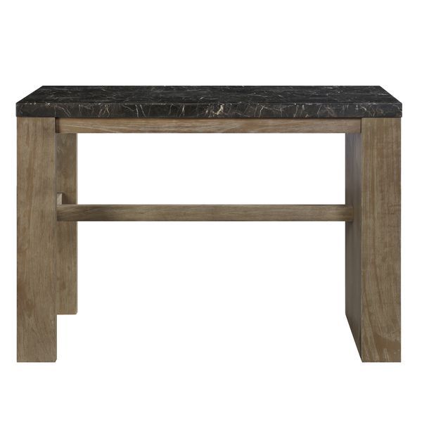 Charnell - Counter Height Table - Marble & Oak Finish