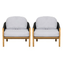 Grotta - Outdoor Wood Club Chair (Set of 2)