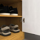 Freestanding Wooden Shoe Cabinet, 4 Tier Organizer With Drawer