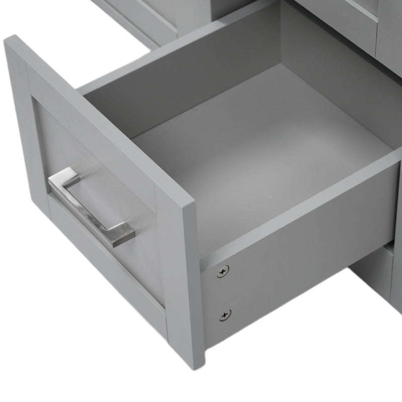 Double Sink Bathroom Vanity With Quartz Countertop