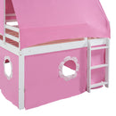 Loft Bed With Slide Tent And Tower Fun Playhouse Design