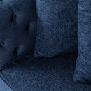 Retro Modern Loveseat With Button Tufted Upholstery